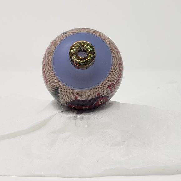1990 Hallmark From Our Home to Yours Glass Bulb Keepsake Holiday Ornament - Picture 7 of 10